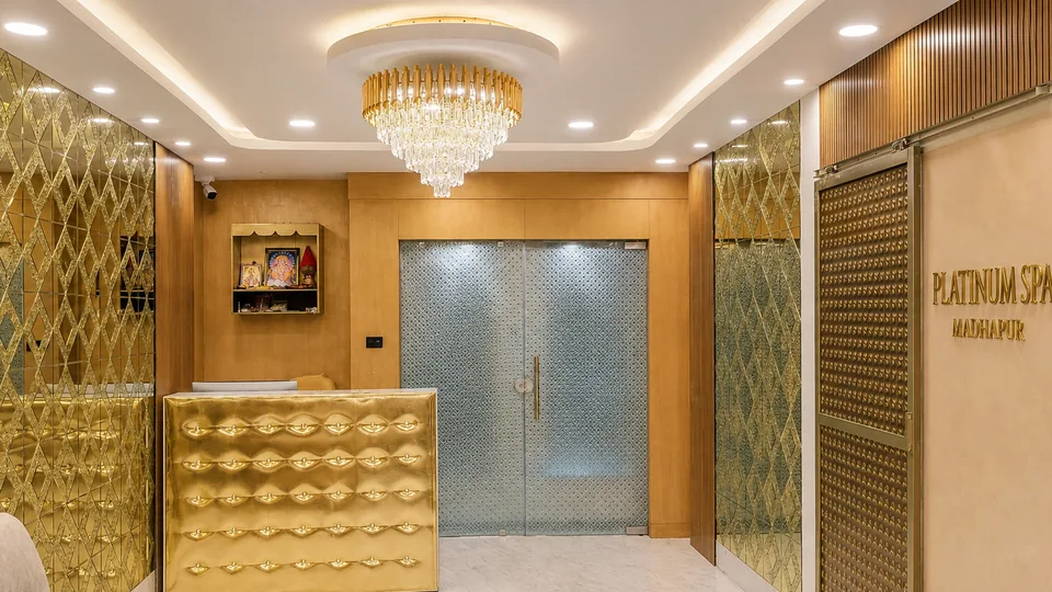 Platinum Luxury Spa reception and front desk